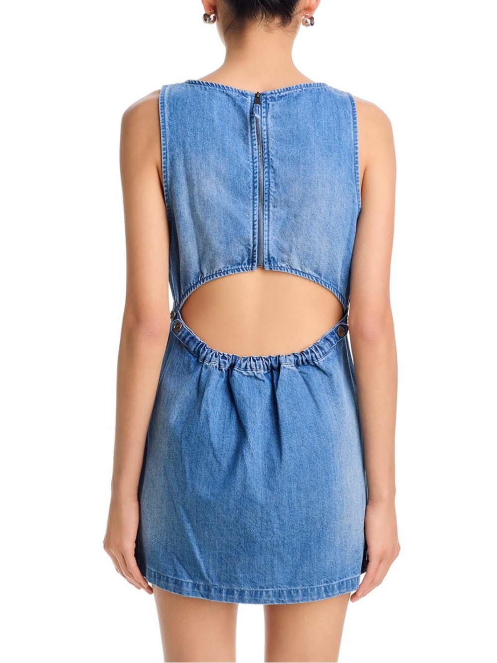 Free People Atlas Denim Mini Dress - Picture 2 of 5